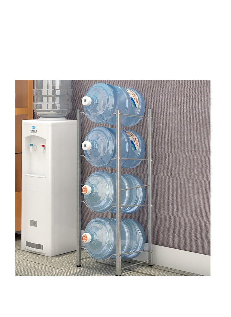 Generic - Water Bottle Storage Stand 4 Tier Water Bottle Rack 5 Gallons Water Bottle Storage Holder Heavy Duty Water Bottle Stand for Home Kitchen and Office Easy To Assemble (4Layer-34 * 34 * 105CM) - Image 1