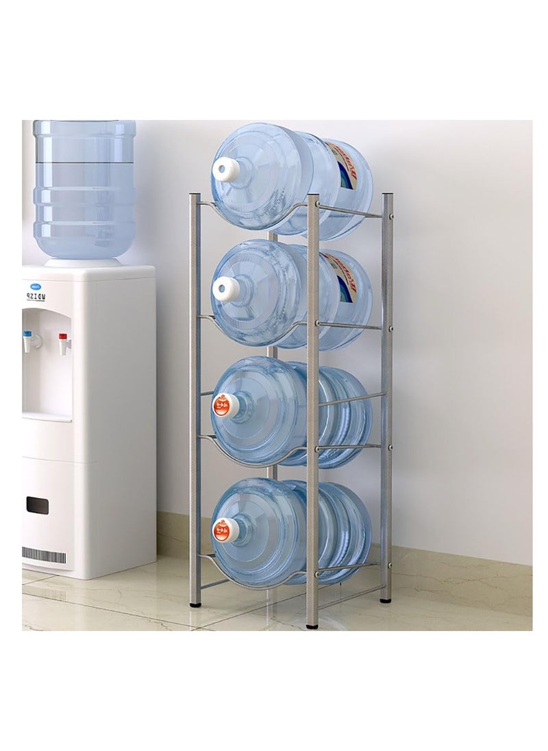 Generic - Water Bottle Storage Stand 4 Tier Water Bottle Rack 5 Gallons Water Bottle Storage Holder Heavy Duty Water Bottle Stand for Home Kitchen and Office Easy To Assemble (4Layer-34 * 34 * 105CM) - Image 1