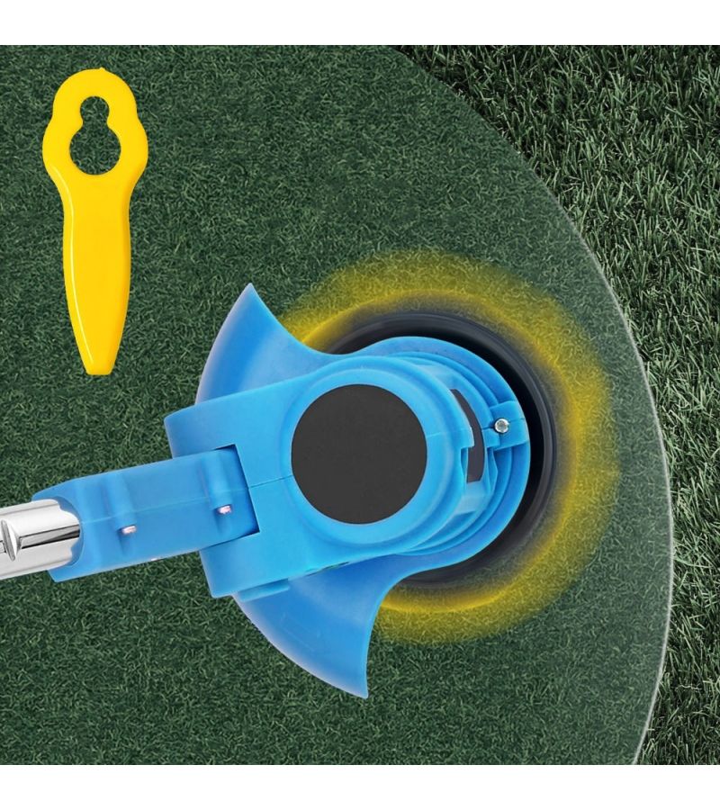 Yellow 100pcs Key Shaped Plastic Lawn Mower Blades Universal Additions for Brush Cutters Wear Resistant Shockproof Gardening Weeding Materials Compatible with Multiple Brands of Mowers - Image 5
