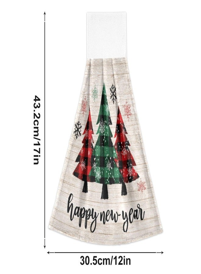 Kcldeci Christmas Tree Hanging Towels with Loop - Soft, Thick Hand & Dish Towels for Kitchen & Bathroom - Image 3