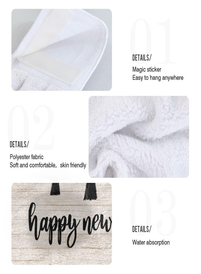Kcldeci Christmas Tree Hanging Towels with Loop - Soft, Thick Hand & Dish Towels for Kitchen & Bathroom - Image 5