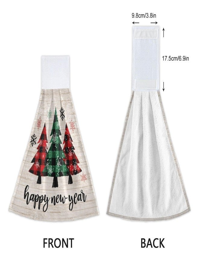 Kcldeci Christmas Tree Hanging Towels with Loop - Soft, Thick Hand & Dish Towels for Kitchen & Bathroom - Image 4