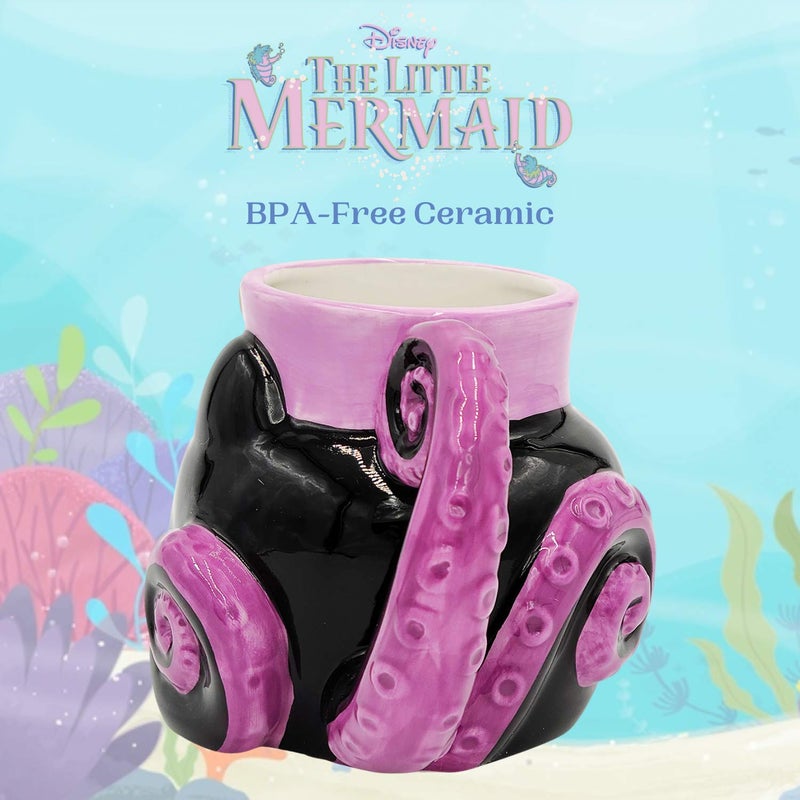 Silver Buffalo Disney Villains Ursula Tentacles 3D Sculpted Coffee Ceramic Mug, 20 Ounces - Image 4