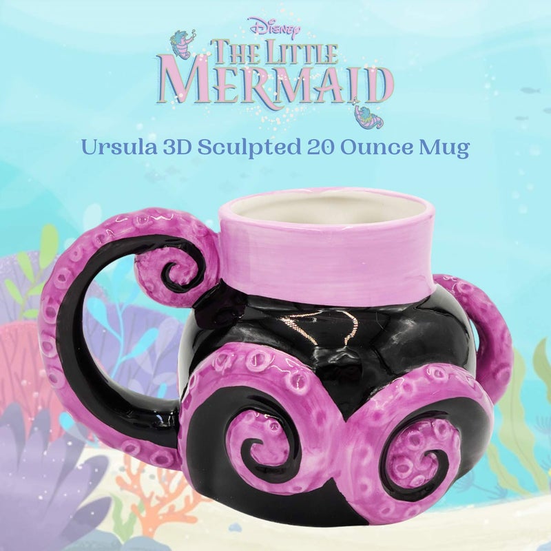 Silver Buffalo Disney Villains Ursula Tentacles 3D Sculpted Coffee Ceramic Mug, 20 Ounces - Image 2
