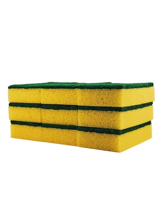 Arix Sponge Scourer 9-Piece Pack – Heavy Duty Non-Scratch Dishwashing Sponges - Image 4