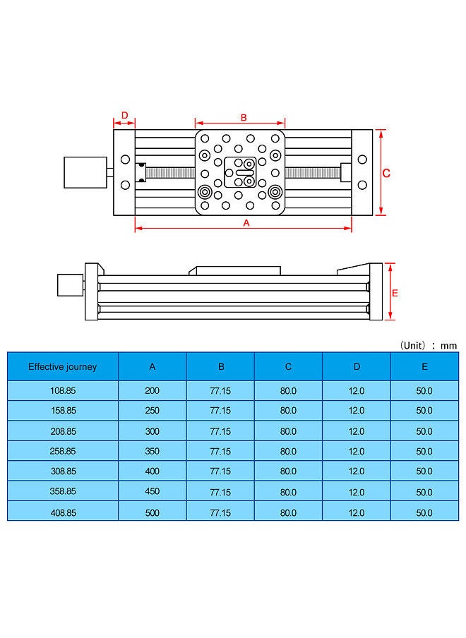 Two Trees - TwoTrees 250mm 4080U Aluminum Linear Guide Slide DIY CNC Router Parts for 3D Printer Engraving Machine - Image 1