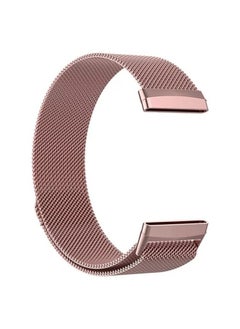VINSOC Milanese Mesh Loop Band for Fitbit Versa 3 Pink Gold  - Image 3