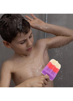 EXCEART 2Pcs Bath Sponge Ice Cream Shape Shower Loofahs Balls Exfoliating Pads Wash Scrubber For Bathroom Random Color  - Image 5