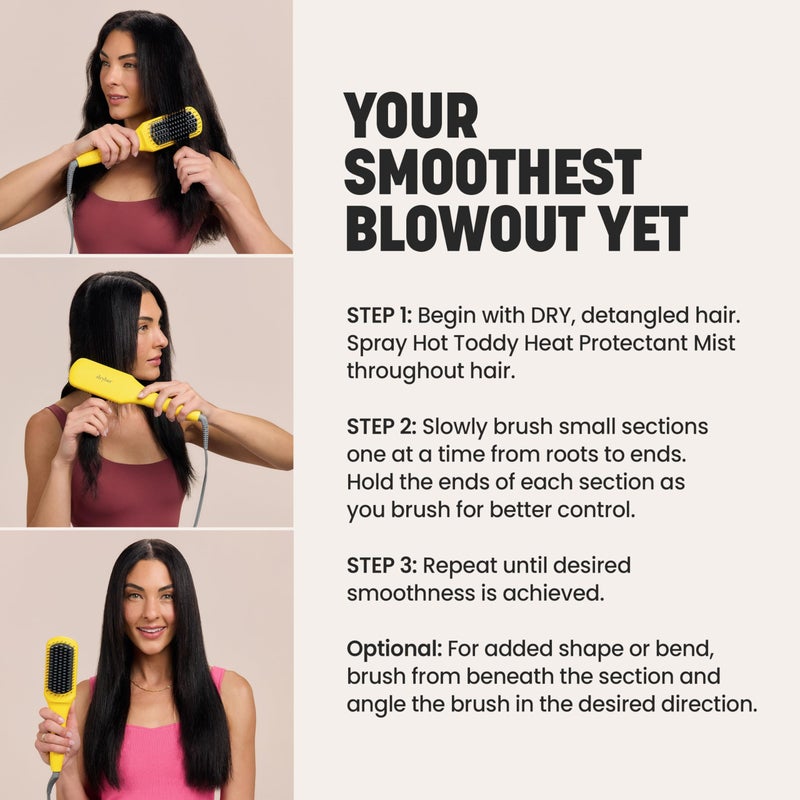 Drybar فرشاة دريبار كراش المسخنة لتسريح الشعر - مجفف شعر ومملس للحصول على شعر ناعم وخالي من التجاعيد - تصفيف بجودة صالون - Image 5