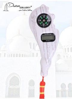 DubaiGallery Finger Counter-Islamic Tasbih Bead Portable Rotating Prayer Beads with Digital Counter Digital Finger Tasbeeh Misbaha Counter Prayer Islamic Tasbih Muslim Eid Gift  - Image 1