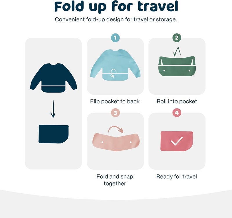 Tiny Twinkle Waterproof Baby Bib with Butterflies Design - Image 4