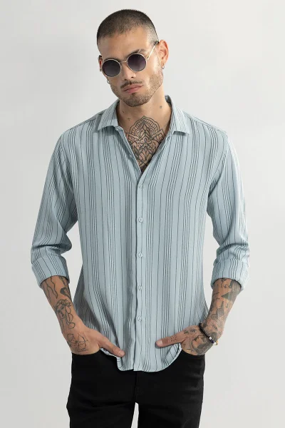 SNITCH Quartet Blue Stripe Shirt