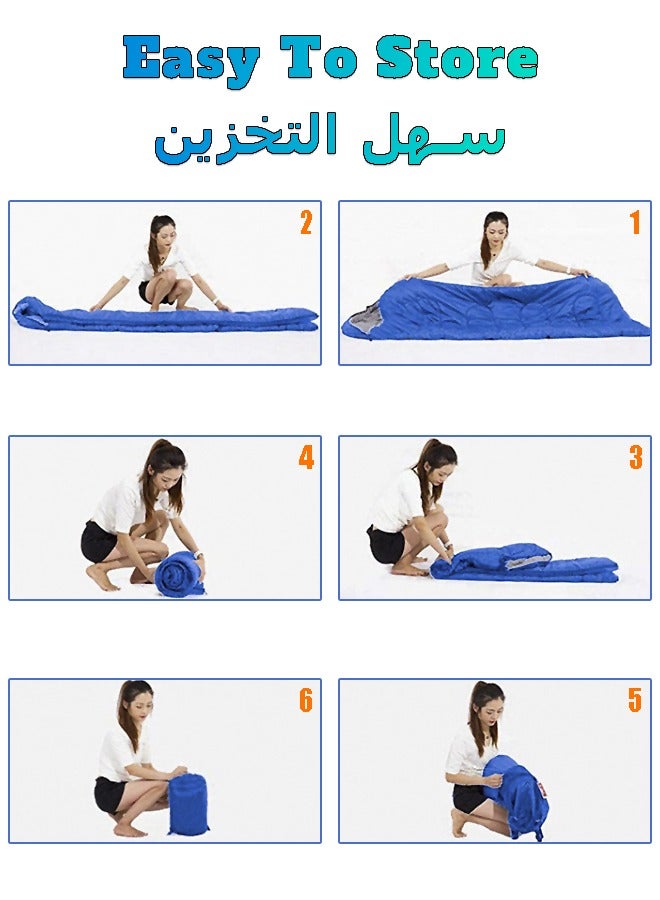 كيس نوم - مرتبة قابلة للطي - لحاف حراري - معدات تخييم محمولة - نزهة في الهواء الطلق
