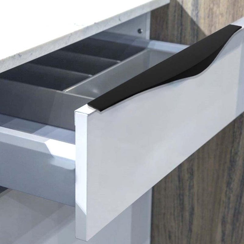 Volo VOLO Black 12300mm Aluminium Kitchen Profile HandleDrawer Cabinet Profile HandleWardrobeCupboard Drawer Profile Handle for Drawer  - Image 1