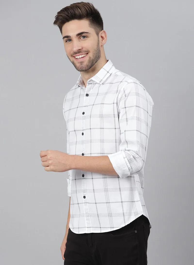 Dennis Lingo Dennis Lingo Men's Slim Fit White Shirt