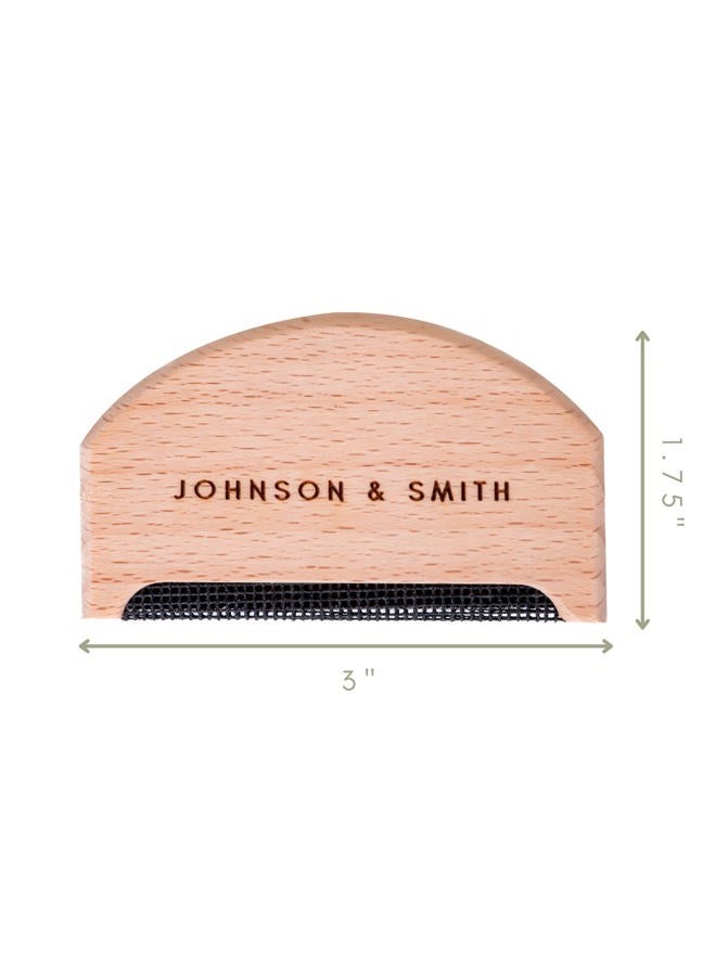 Johnson Smith Sweater Comb - Cashmere Sweater Shaver Lint Scraper - Easy Grip Cashmere Comb - Multifunction Fabric Clothes Shaver Cashmere Pill Remover - Travel Pilling Remover Brush with Pouch - Image 4