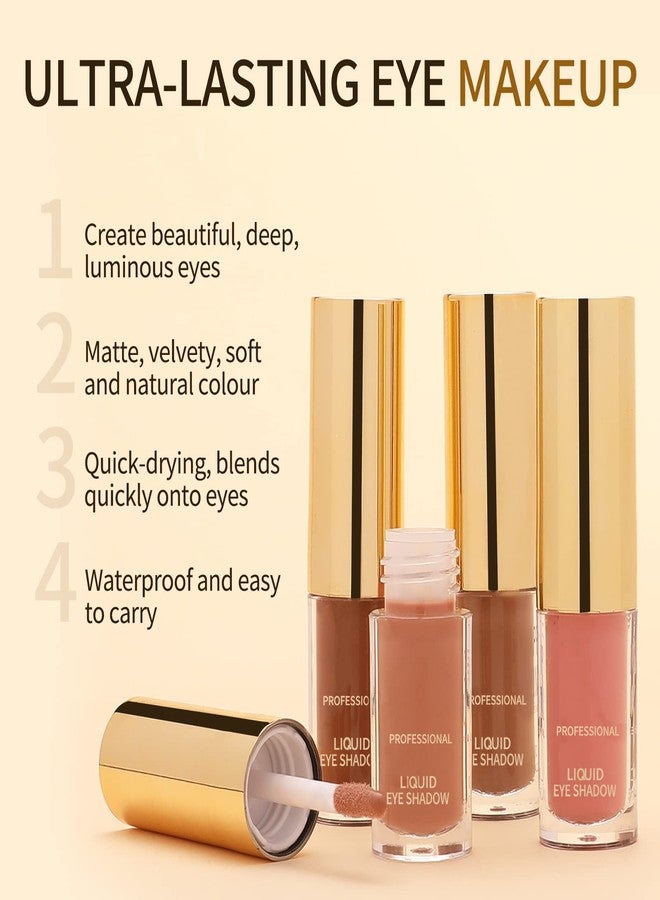 بوبين ظلال عيون سائلة غير لامعة من بوبين - تدوم طويلاً ومقاومة للماء، كريم مخملي غير لامع، مكياج نيود محايد - Image 4