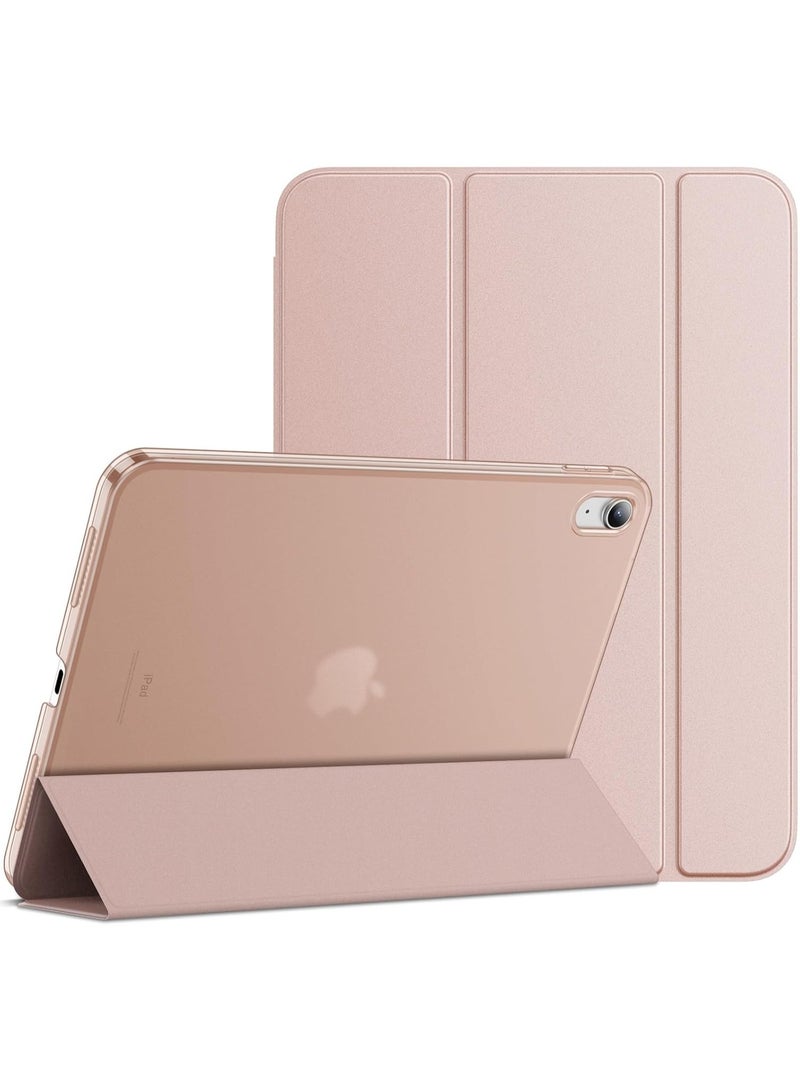 ماهمير حافظة لجهاز iPad (A16) الجيل الحادي عشر/العاشر (2025/2022)، غطاء خلفي صلب رفيع (ذهبي وردي) - Image 1