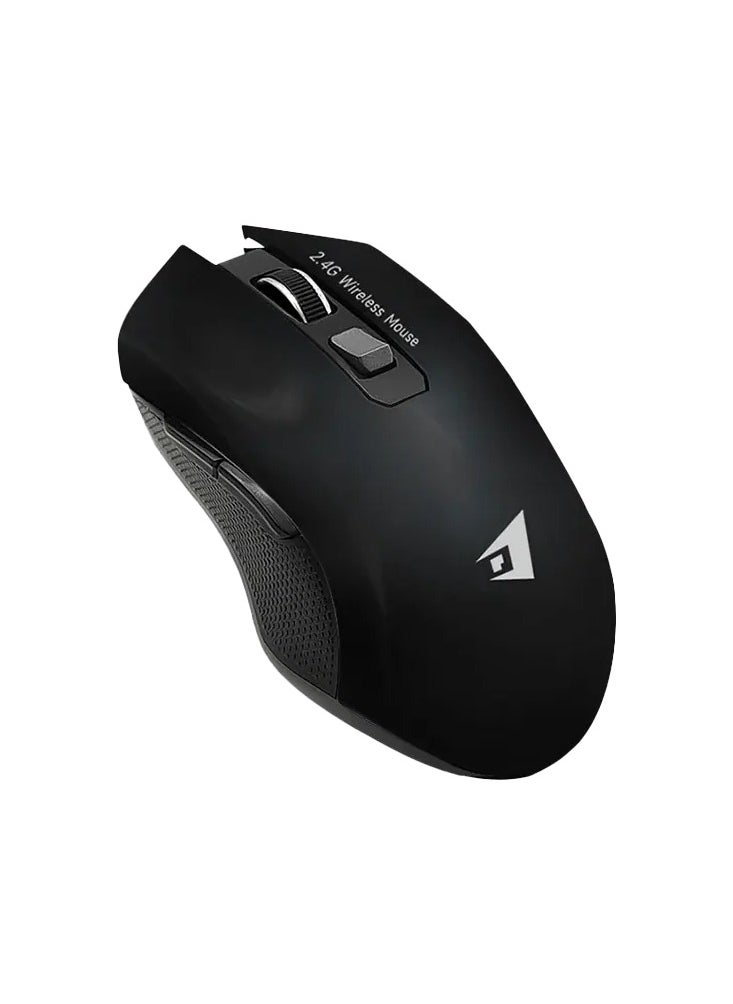 Generic - Jertech W300 Rampage 6 Keys Rechargeable Gaming Wireless Mouse - Black (with LED) - Image 1