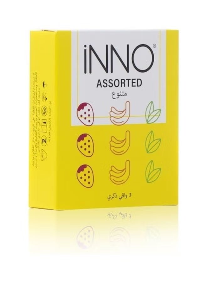 إينو مجموعة واقيات ذكرية متنوعة مكونة من 3 قطع - Image 1