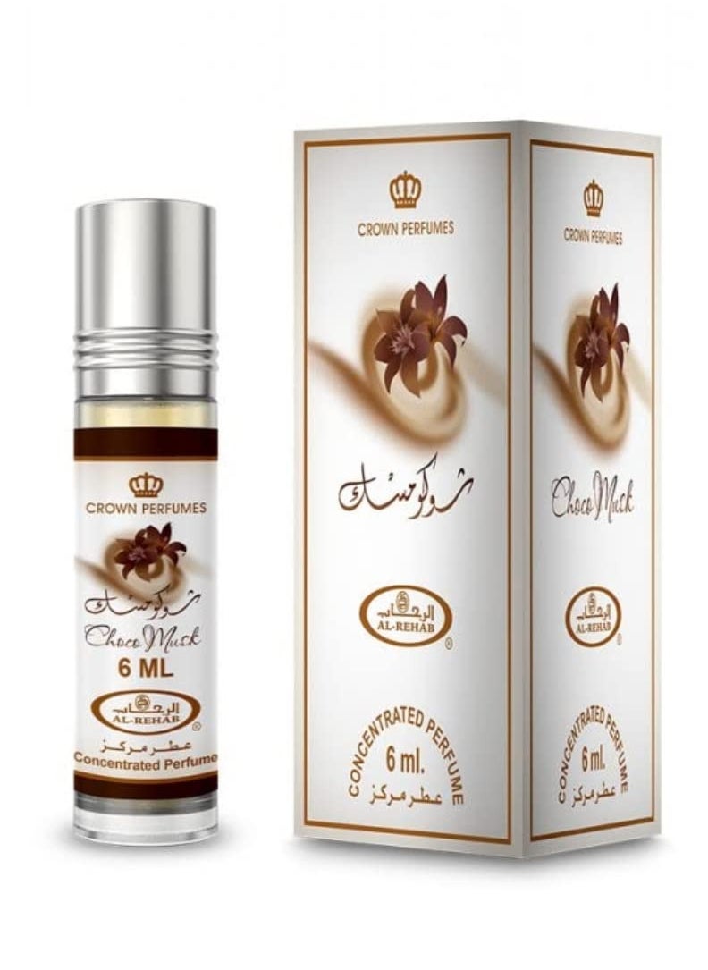 Al Rehab perfumes Choco Musk Perfume Oil 6ml (Pack of 6)  - Image 2
