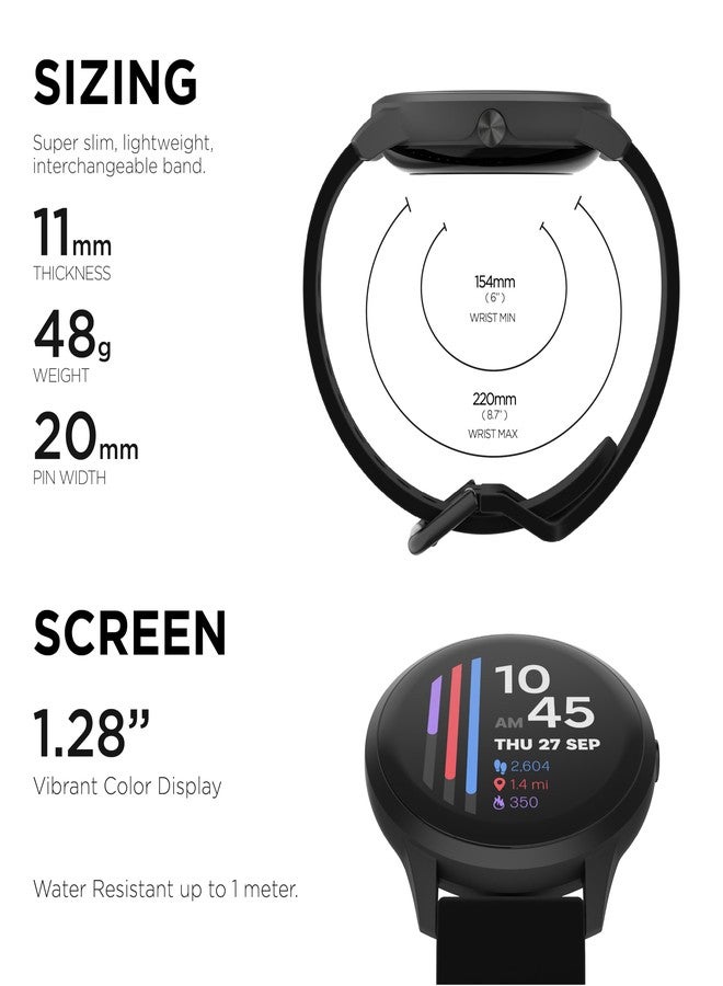 iTouch TP4R01-G02 New Sport 4 Series Unisex Smartwatch, Black/Black - Image 2