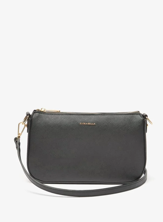 فلورا بيلا من شو إكسبرس Women Solid Crossbody Bag with Detachable Strap and Pouch