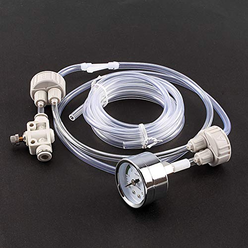 Hilitand CO2 Generator System Kits, DIY CO2 Aquarium Regulators, CO2 Kits for Aquarium Moss Plants, CO2 Accessories with Pressure Gauge Air Adjustment Valve, D201 - Image 2