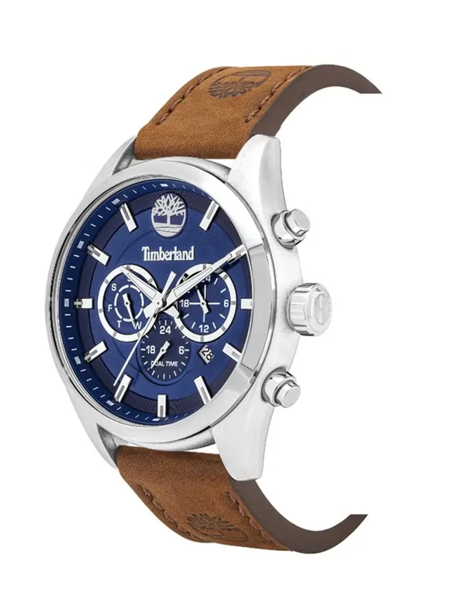 Timberland Ashmont Gents 46mm Multifunction Quartz Watch with Leather Strap