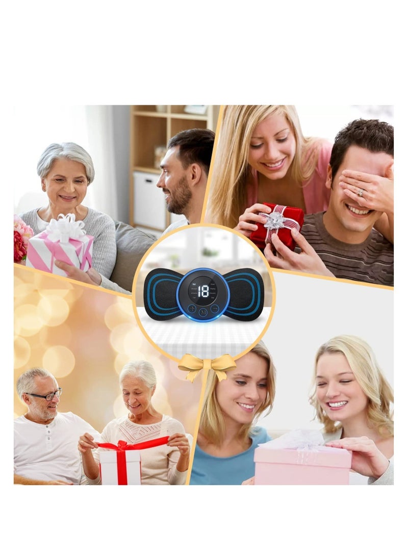 ELTRAZONE Body Massager,Neck Massage Machine Rechargeable Portable Wireless Mini Reusable Pain Relief EMS Massager with 8 Modes and 19 Levels for Shoulder,Arms,Legs  - Image 5