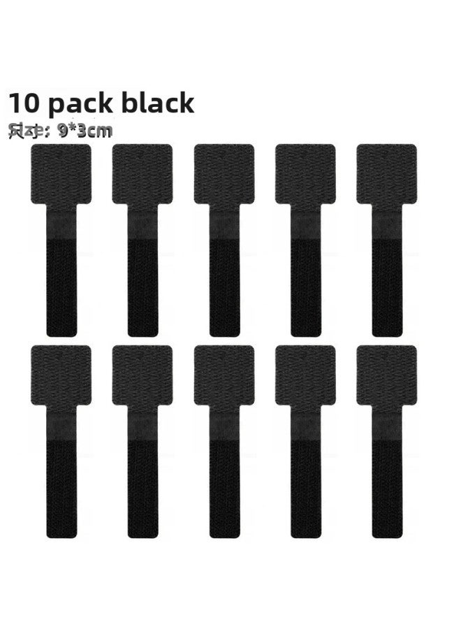 Fixed Wire With Electric Holder Data Cable Wire Data Harness Magic Walking Storage Artifact Wire Network Sticker Wire Electrical-Color:10-pack Black Strong Adhesive Drop Guaranteed Compensation