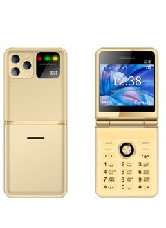 Hope Slim Folding Mobile Phone with GSM Support 4 SIM Standby 2.4 Inch Display  Flashlight Speed Dial, FM Radio and Magic Voice Features.  - Image 1