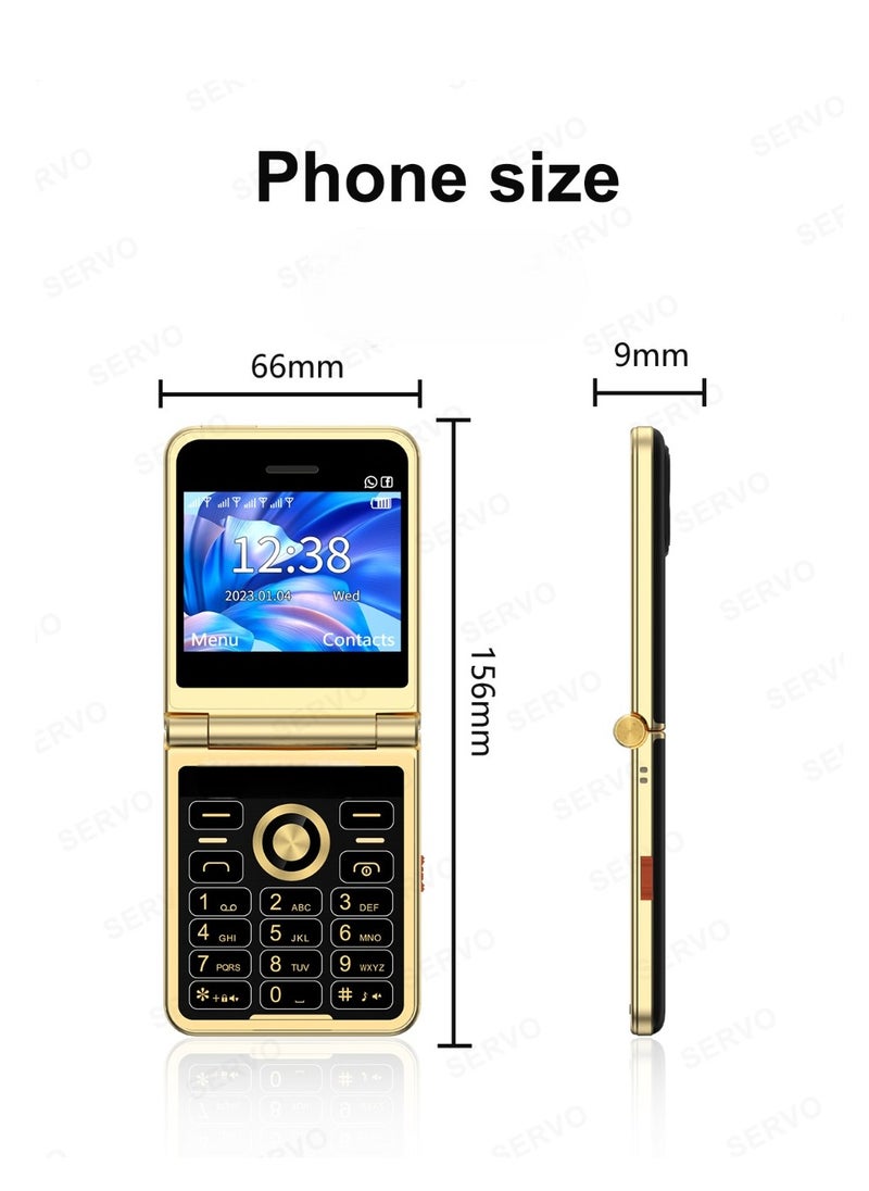 Hope - Slim Folding Mobile Phone with GSM Support 4 SIM Standby 2.4 Inch Display  Flashlight Speed Dial, FM Radio and Magic Voice Features. - Image 1