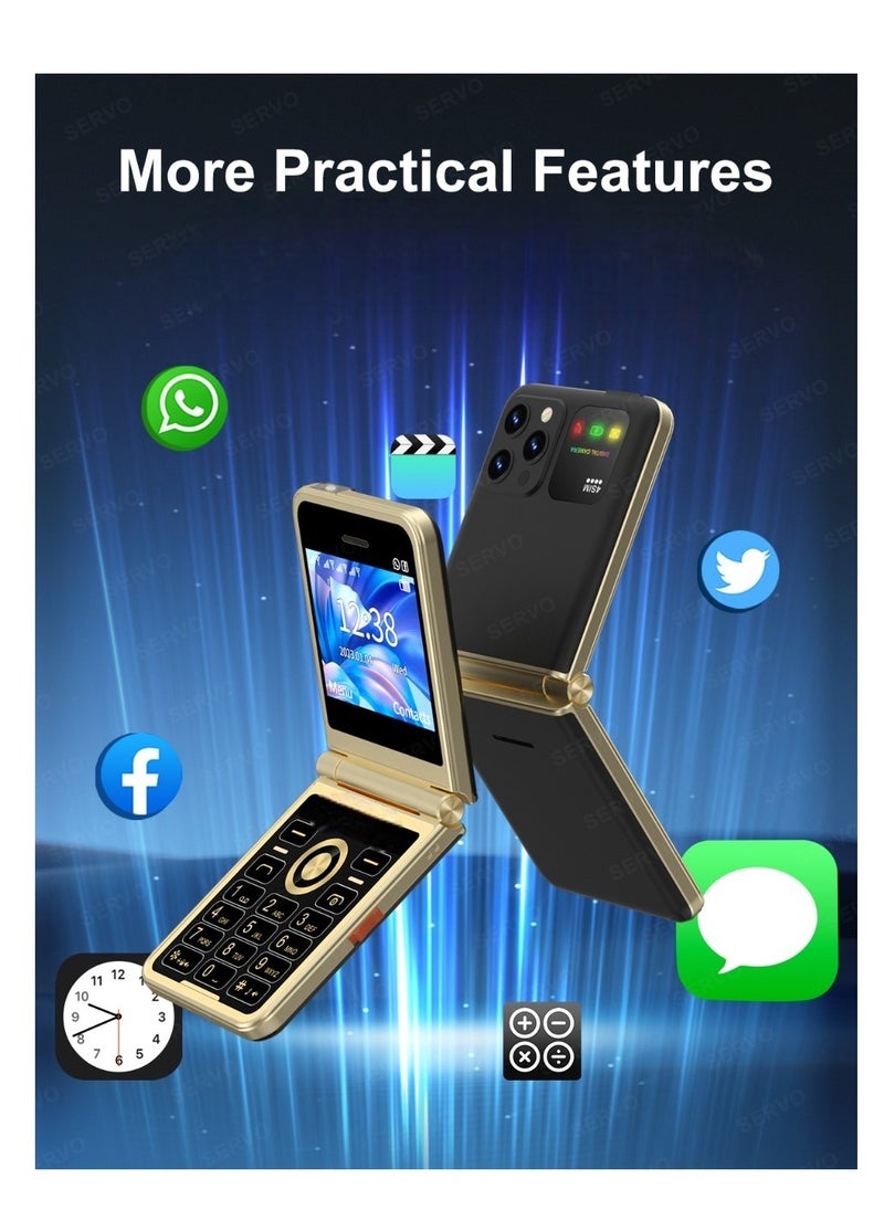 Hope - Slim Folding Mobile Phone with GSM Support 4 SIM Standby 2.4 Inch Display  Flashlight Speed Dial, FM Radio and Magic Voice Features. - Image 1