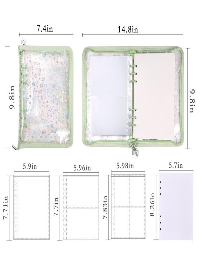 MUDOR 4 in 1 Sticker Storage Organizer, Binder with Storage Sleeves and Release Paper, Reusable Collecting Book Album Holder, A5 Blank Sticker Container Organizer - Image 2