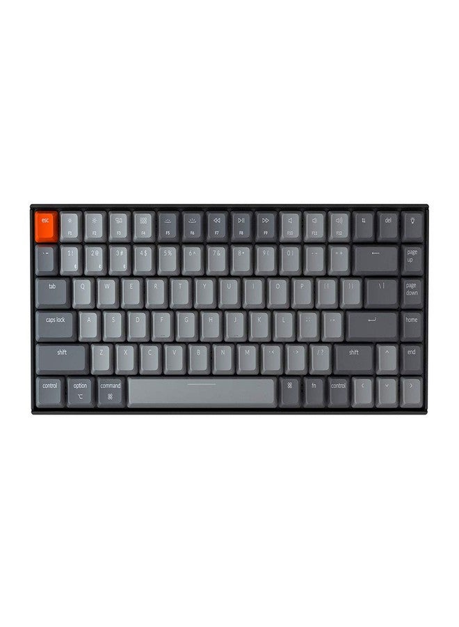 Keychron K2 75% Layout RGB Bluetooth Wireless Mechanical Keyboard with Gateron G Pro Red Switch/Anti Ghosting/N-Key Rollover, Compact 84 Keys USB Wired Gaming Keyboard for Mac Windows-Version 2 - Image 1