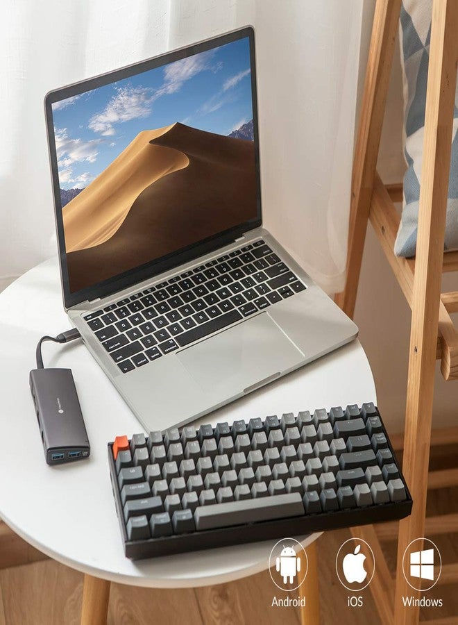 Keychron K2 75% Layout RGB Bluetooth Wireless Mechanical Keyboard with Gateron G Pro Red Switch/Anti Ghosting/N-Key Rollover, Compact 84 Keys USB Wired Gaming Keyboard for Mac Windows-Version 2 - Image 5