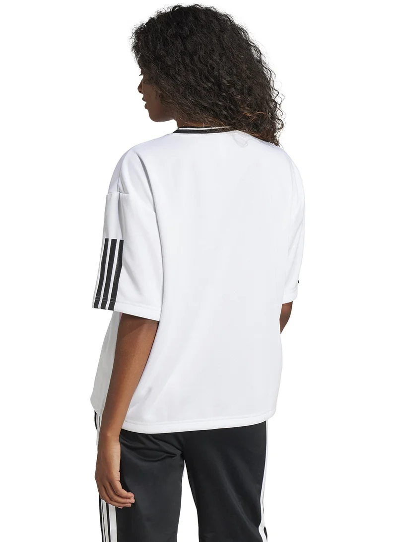 اديداس تيشيرت بوي فريند مخطط بألوان متضاربة من تيرو كات 3