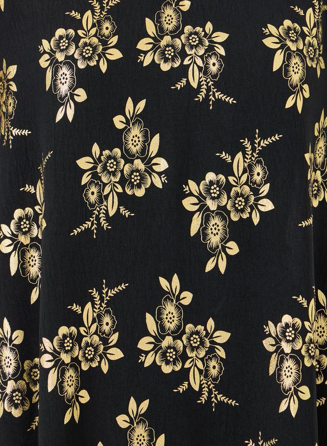 Take Two Women Floral Printed Short Sleeve Jalabiya - Image 4