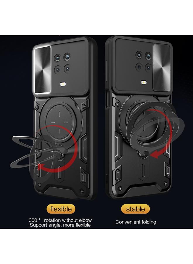 S-TOP Case For Nokia G10 / G20 CD Texture Sliding Camshield Magnetic Holder Phone Case - Image 5