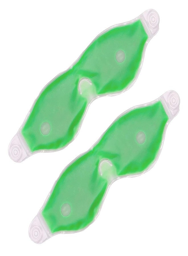 TOP SELECT Cooling Gel Eye Mask, Reusable Green Relaxation Mask for Eyes, Spa Treatment (2) - Image 1