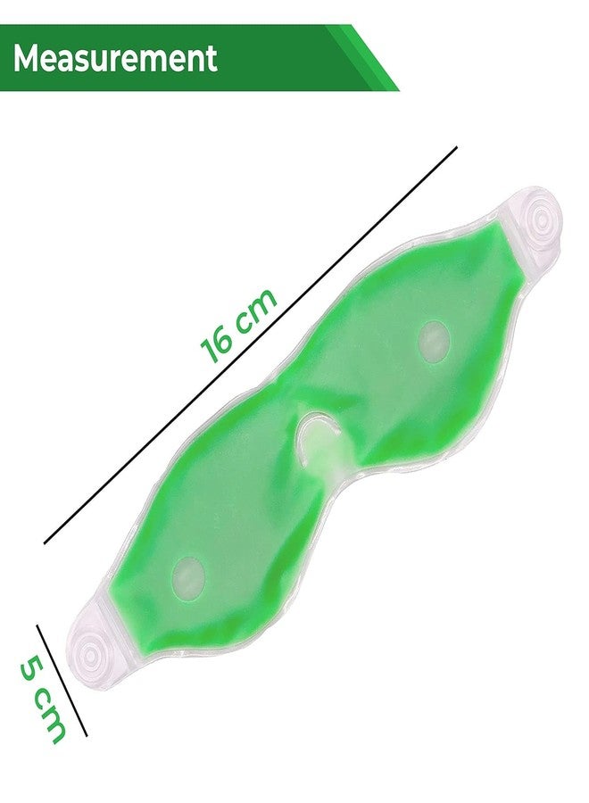 TOP SELECT Cooling Gel Eye Mask, Reusable Green Relaxation Mask for Eyes, Spa Treatment (2) - Image 2