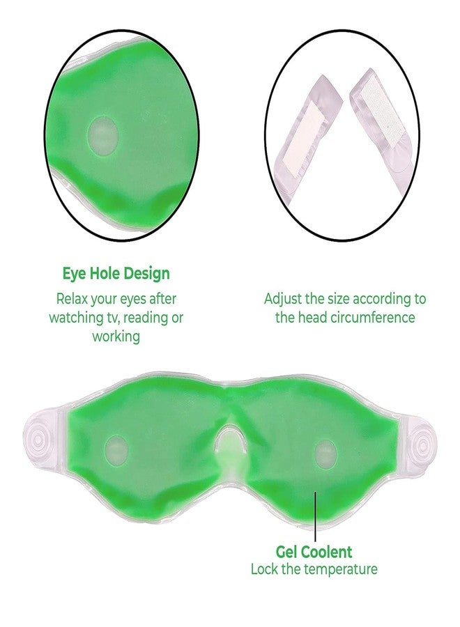 TOP SELECT Cooling Gel Eye Mask, Reusable Green Relaxation Mask for Eyes, Spa Treatment (2) - Image 4