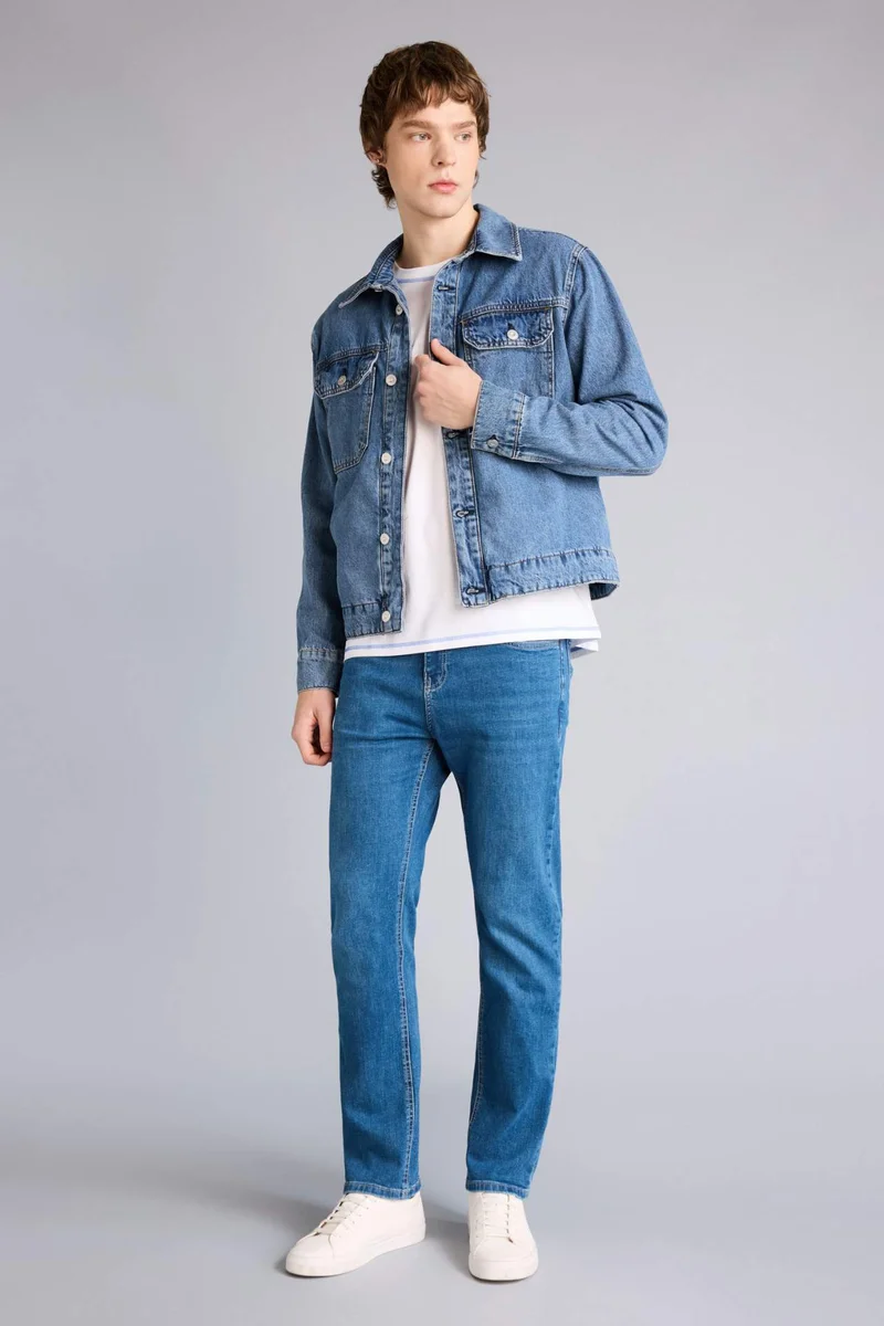 ديفاكتو Regular Fit Cotton Jacket