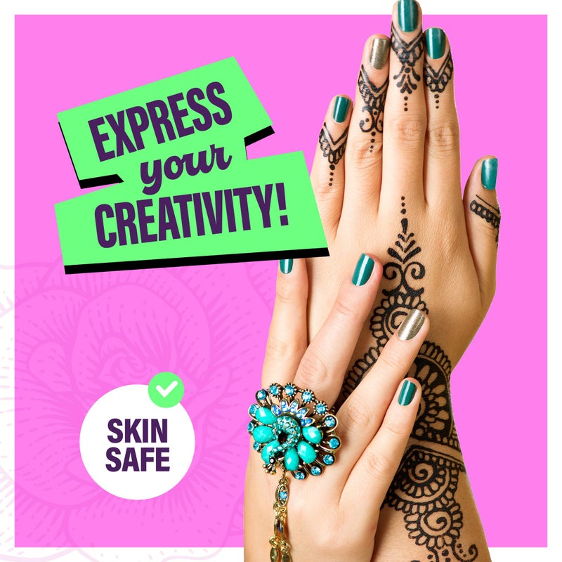 Pretty Me Temporary Tattoos Markers - Henna Body Tattoo Kit for Girls & Adults - Skin Pens for Teen Girl Gifts Trendy Stuff - 12 + Year Old - Cool Birthday Gift Ideas Teens 12 13 14 15 16 17 18 Tween - Image 5