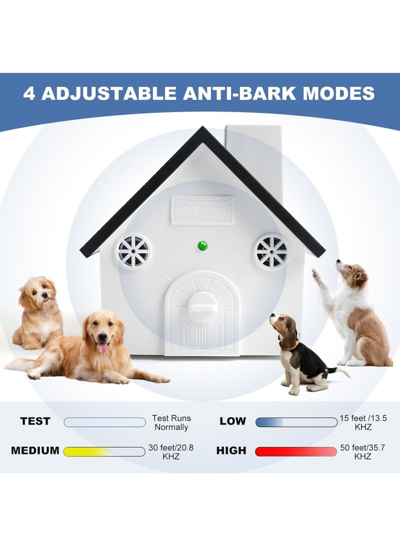 Zikra Anti Barking Device for Dogs, Ultrasonic Dog Bark Deterrent Devices High Up to 50 Ft Range, 4 Adjustable Modes Control, Weatherproof Dog Barking Silencer for Indoor & Outdoor, Safe for Dogs & People - Image 3