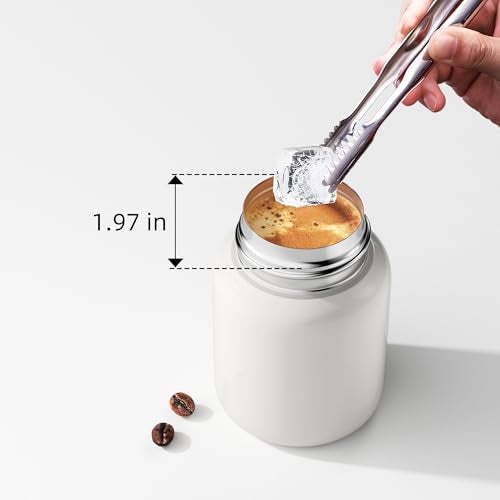 JMScape Mini Insulated Water Bottle 10.8 oz Small Vacuum Insulated Tumbler for Hot & Cold Drinks Wide Mouth Leak-Proof Stainless Steel Travel Coffee Mug (White, 10.8oz) - Image 4