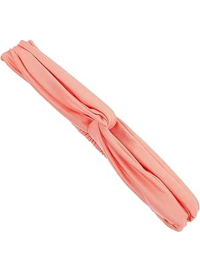Pink Sports Sweat Band for Women Absorbent Non Slip Headband for Gym Yoga Running - Image 1