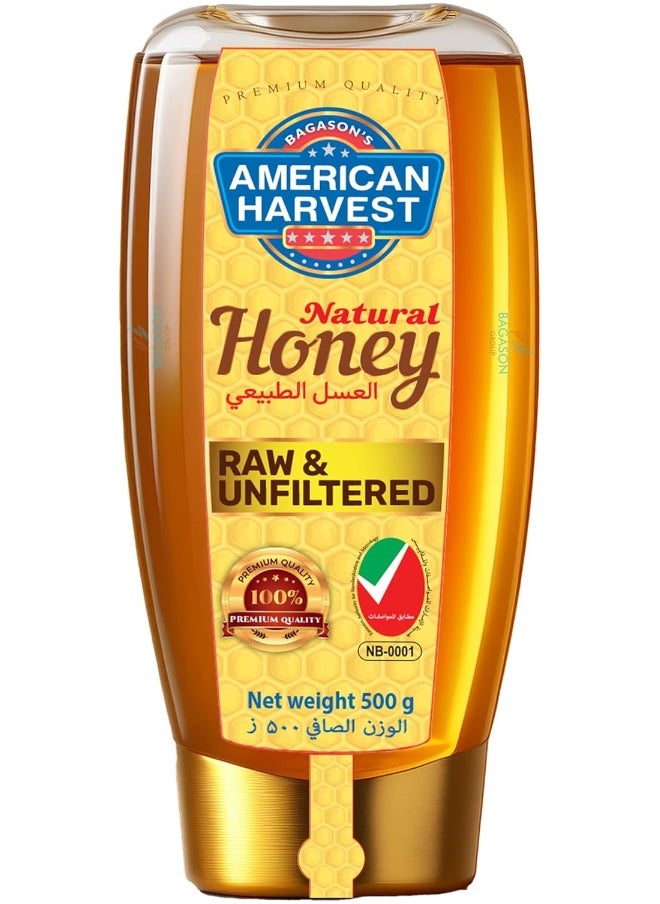 American Harvest American Harvest Pure & Natural Honey Down Squeeze, 500 Gm | Dairy, Nut, Gluten-Free  - Image 1