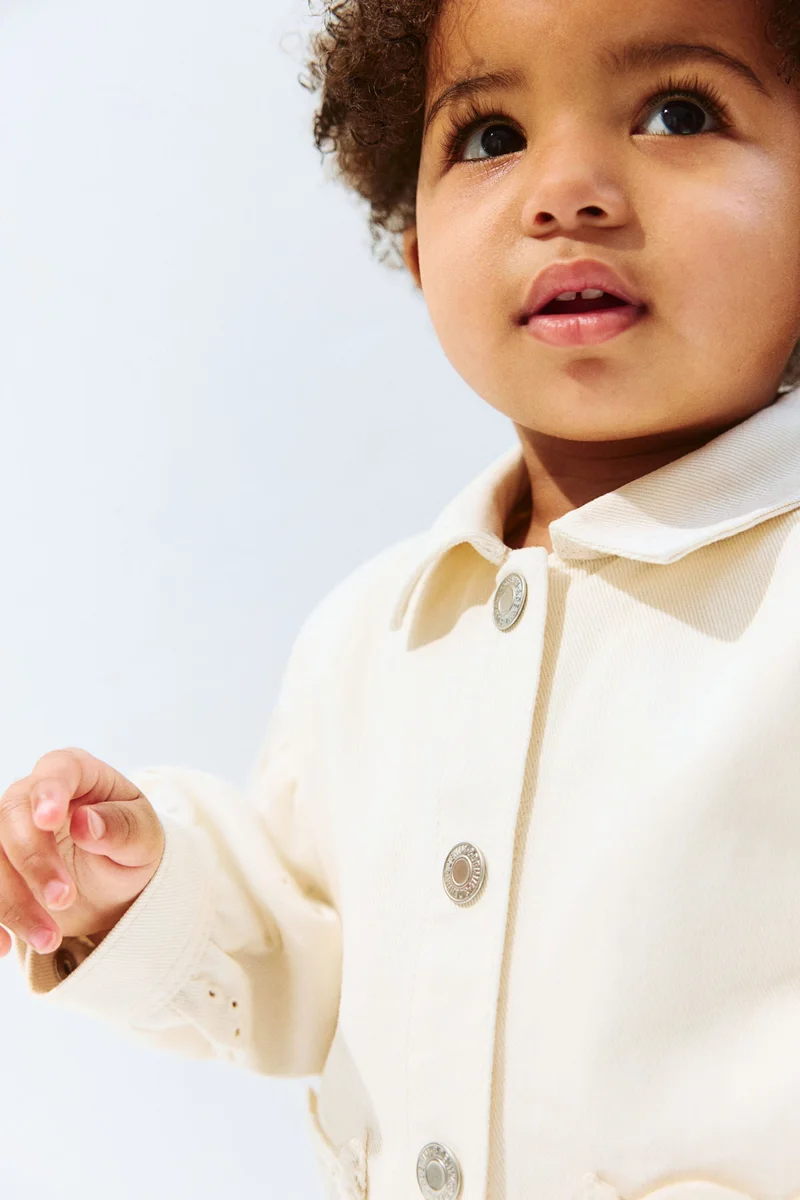 H&M Broderie anglaise-detail overshirt